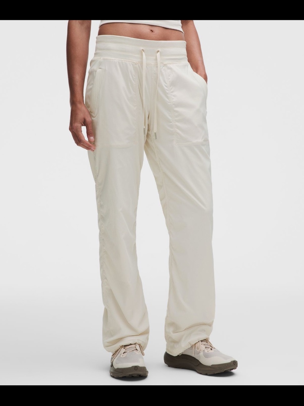 lululemon athletica dance studio mid rise pants in light ivory - Picture 2 of 5